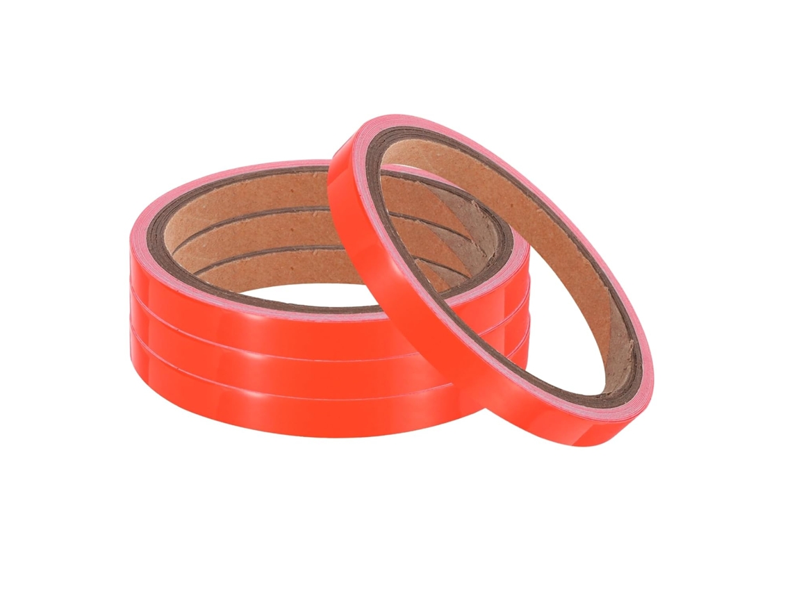 4 Rollos De Cinta Fosforescente, Adhesiva Fluorescente 0,3 Pulgadas X 9,8 Pies Para Escaleras,