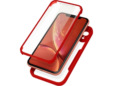 Carcasa iPhone XR AVIZAR Protección 360° Rojo