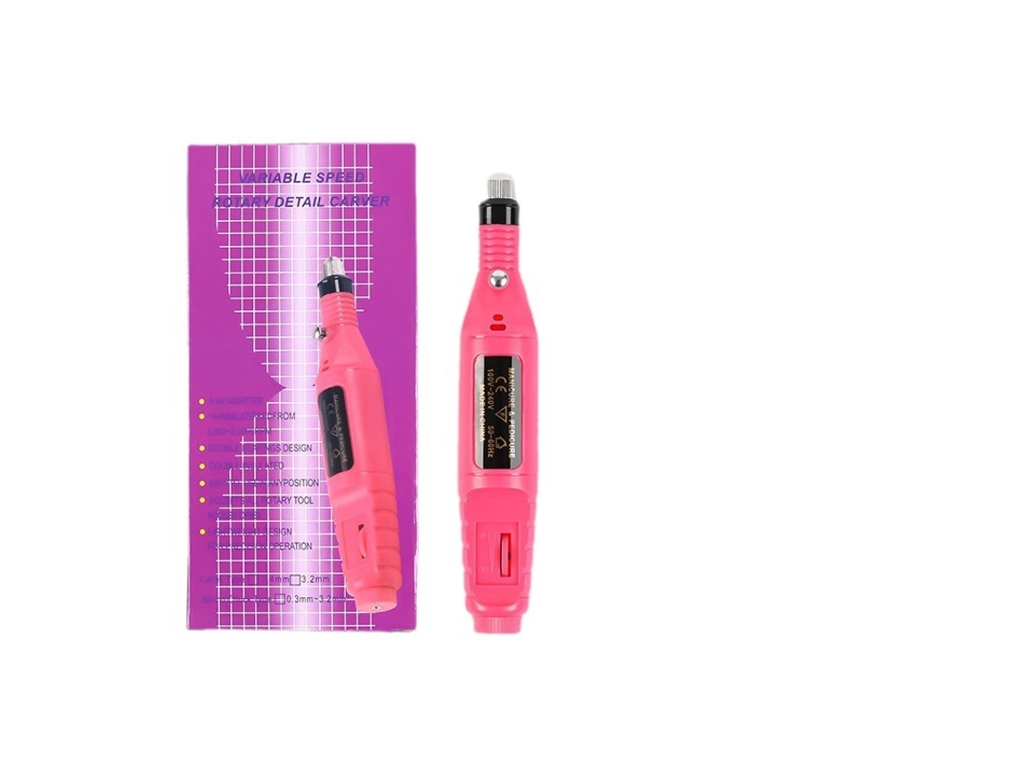 Mini Lima Eléctrica De Uñas Con Forma De Bolígrafo, Herramienta Para Pulir Uñas, Portátil Y Precisa.