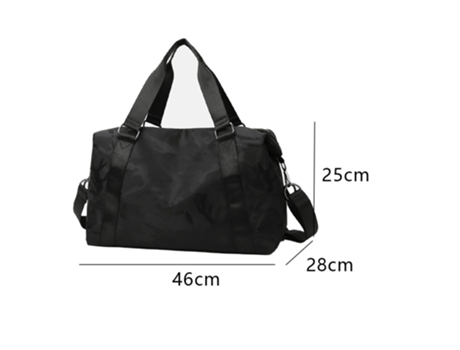 Bolsa De Gimnasia Bolsa De Lona Para Deportes Bolsa De Fin De Semana Con Bolsillos Para Zapatos Bolsa De Lona De Viaje, Negro ZMDECQNA