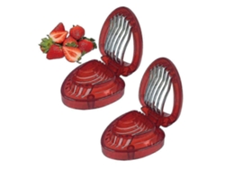 Cortador De Fresa Simply Slice, Herramienta De Cocina Con 7 Cuchillas De Acero Inoxidable Para Tartas Y Decoraciones