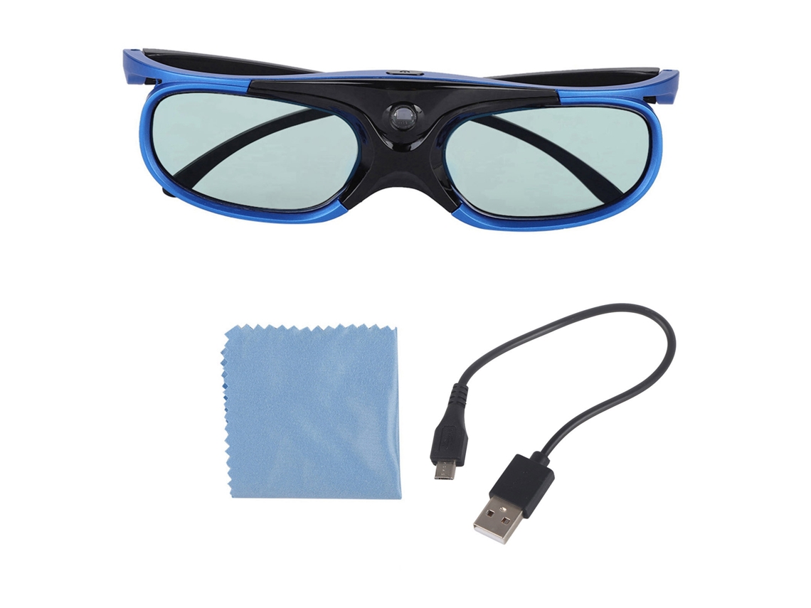 Gafas 3d Universales Dlp Link Con Obturación Activa Y Lente Hd Para Proyector 3d