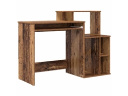Maison Exclusive - Escritorio Con Cajón Madera Envejecida 120,5 X 44 X 88,5 Cm