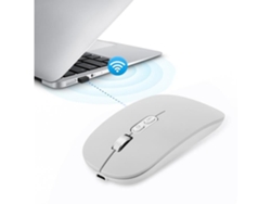 Ratón óptico ergonómico con cable para ordenador, silencioso, recargable, color plata*