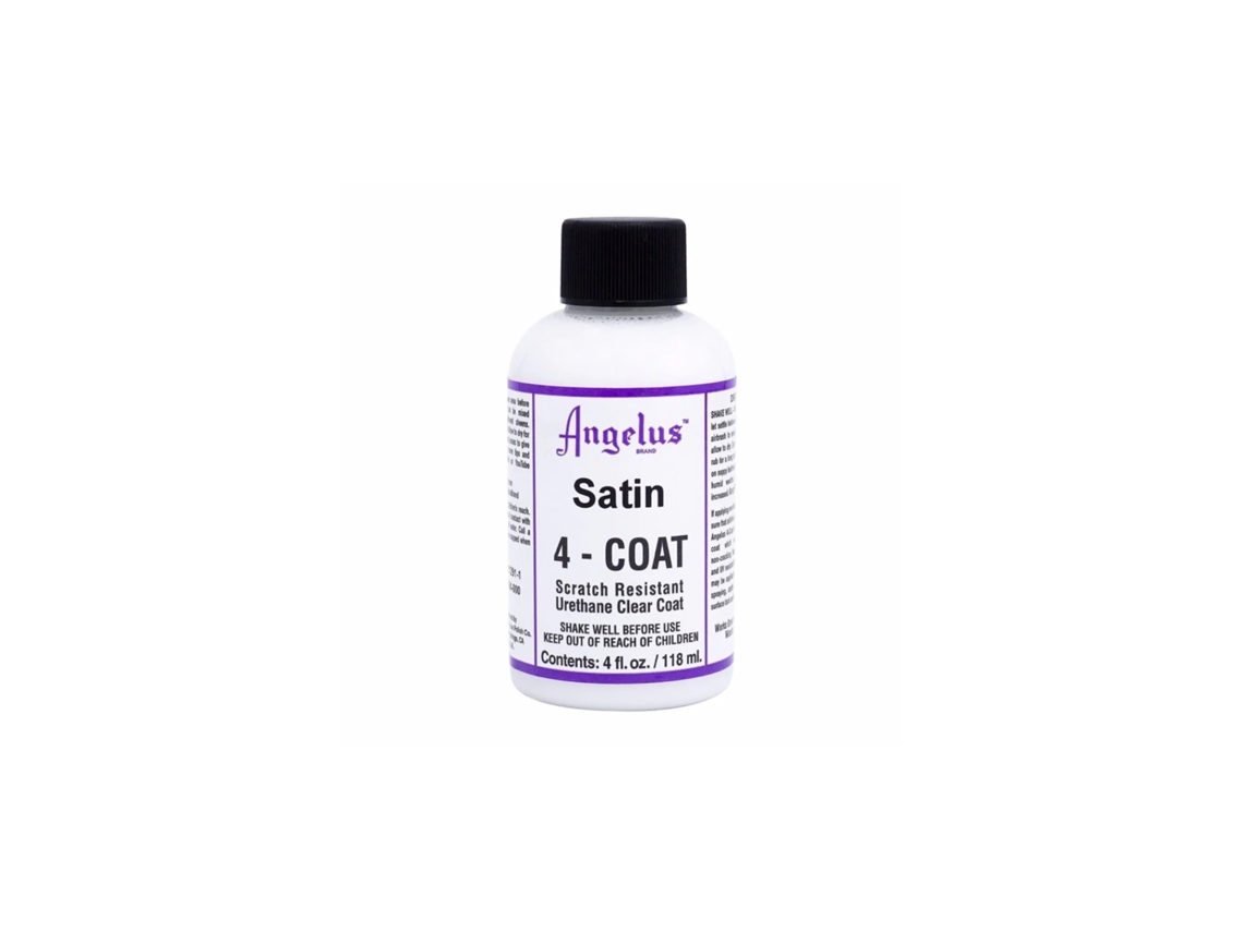 Barniz satinado ultrarresistente de 4 capas Angelus 118 ml