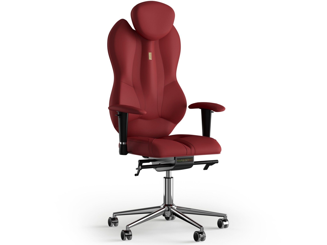 Silla de Oficina KULIK Grande Cuero de PU (Vermelho -130x50x50cm)