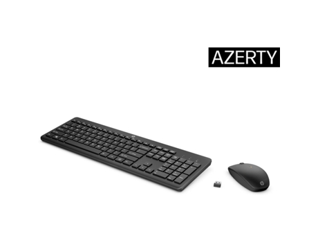 Teclado y Ratón HP 3L1F0AA (Blanco - Negro - Wi-Fi - RF - Azerty Francés)
