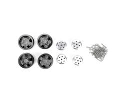 4 bujes de rueda para coche RC con adaptador corto para WPL 1/16 Blackvayotoy