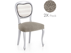 Pack de 2 Fundas Elásticas para Base de Silla MILICA Spongy Beige Oscuro (50x50 cm)