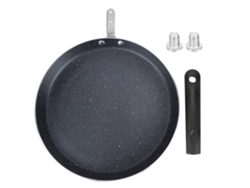 Sartén Antiadherente De 25 Cm Para Freír, Preparar Tortitas, Huevos Y Pizza. Compatible Con Cocinas De Inducción Y Eléctricas.