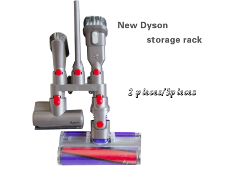 Brazo de almacenamiento de 2/3 piezas para Dyson V7 V8 V10, accesorios para aspiradoras, soporte de herramientas de cepillo absoluto, base de sopor...