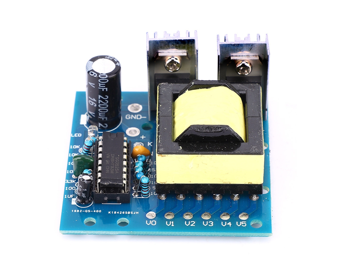 Microinversor de 150 W, convertidor de CC de 12 V a CA de 110 V/220 V, placa elevadora, transformador elevador.