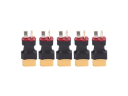 5pcs Adaptador Conector Xt60 Para Plug T Bateria Para Carregador Esc Porta Macho Conversão Para Carro Rc