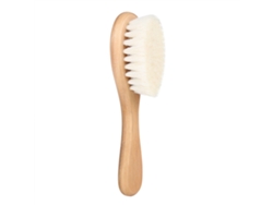 Escova De Cabelo Para Bebê Com Pêlo De Cabra Natural E Cabo De Madeira - Massagem Suave