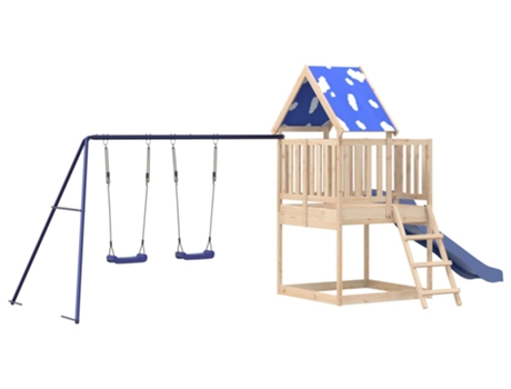 Parque Infantil De Exterior VIDAXL Marrón Madera
