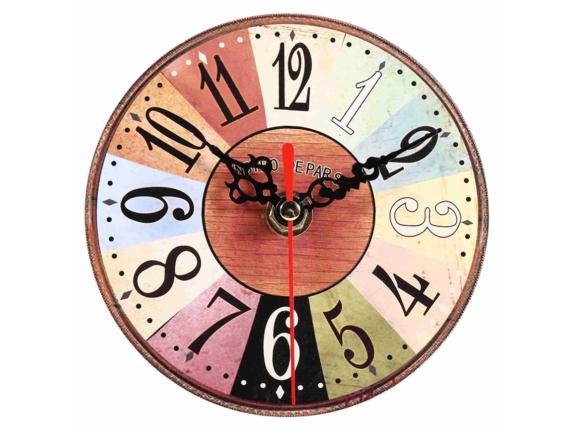 Rebe-Reloj De Pared De Mdf Rondo Europeo Estilo Antigo Para Hogar Y Oficina Decoración Artística Criativa 3