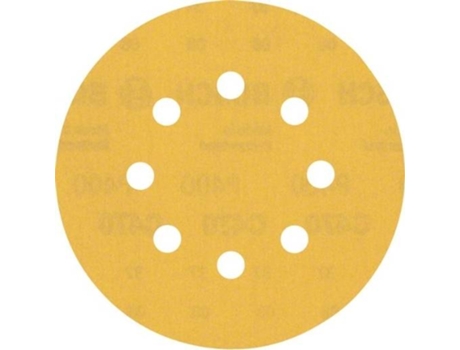 Lija BOSCH Expert C470 con 8 Orificios para Lijadoras Excéntricas - 125 mm - G 400 - 5 Un