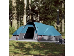 Tienda De Campaña Familiar Iglú 9 Personas Impermeable Azul