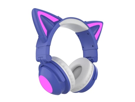 Auriculares Bluetooth Luminous Gaming para niñas Púrpura