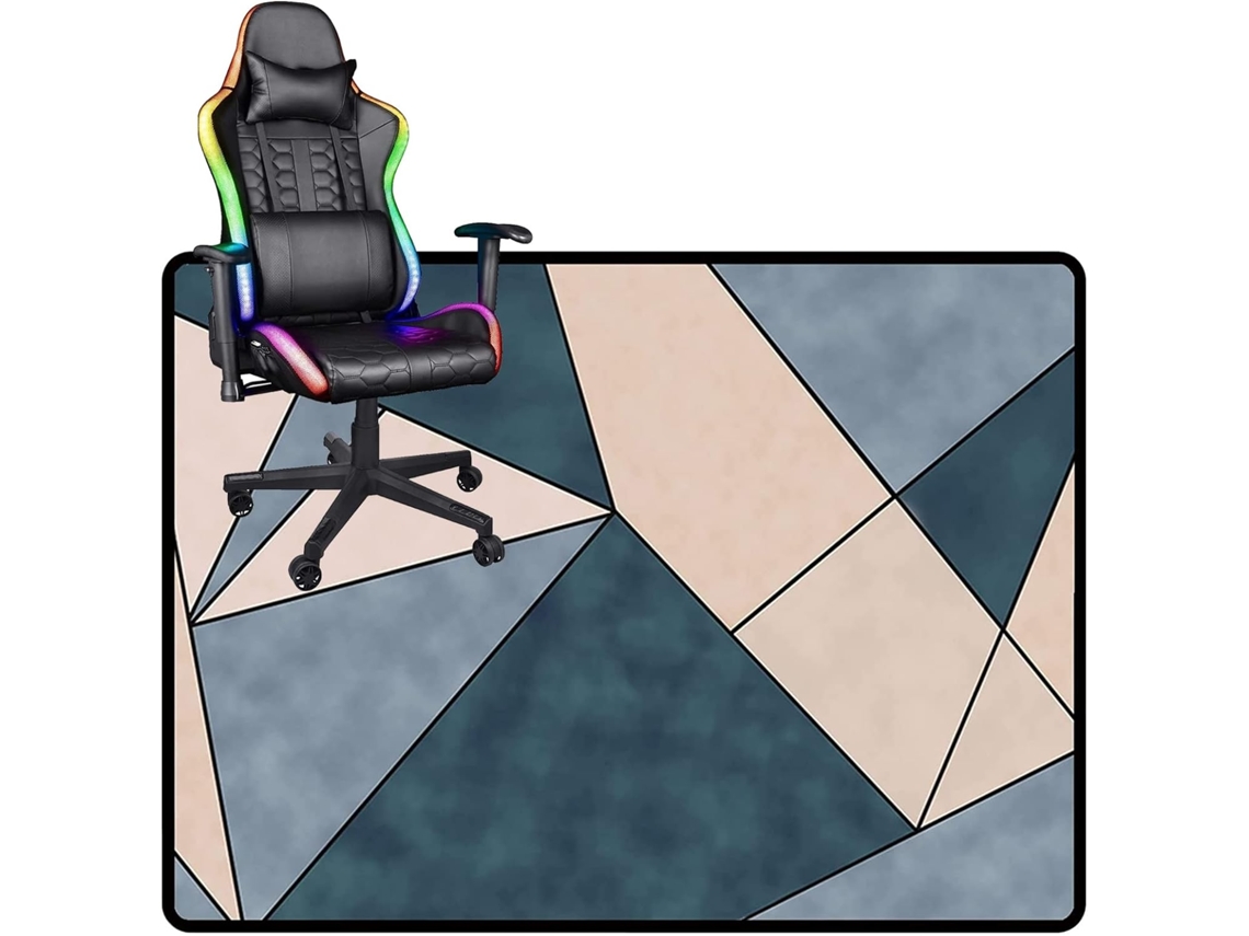 Tapete Cadeira Protetor Piso Gamer Resistente Madeira Escritório, Gamer, Madeira, Ao