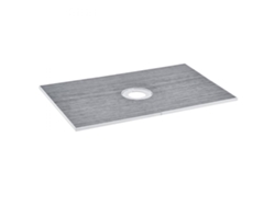 Plato de ducha de 1524x965 mm con desagüe central, EPS ligero y membrana impermeable Tekmaquinas