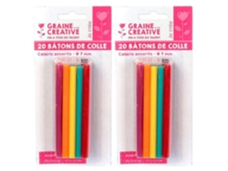 40 barras de pegamento para pistola de pegamento Ø 7 mm - Colores GRAINE CRÉATIVE