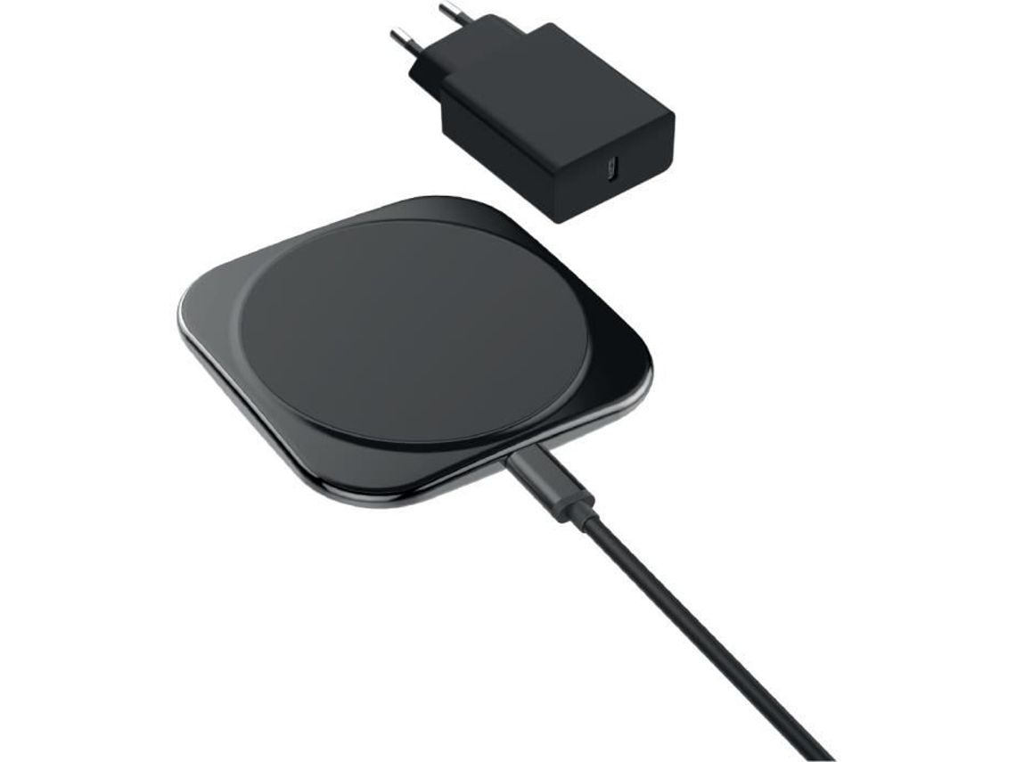 Cargador de Indução BIGBEN CONNECTED Fastcharge 15-7,5 W Soporte con Cargador de 20 W Negro Plástico