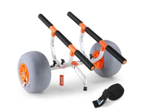 Carrito de Kayak Resistente VEVOR Capacidad de Carga de 350 lbs Carrito de Canoa Plegable con Neumáticos de 12 Pulgadas