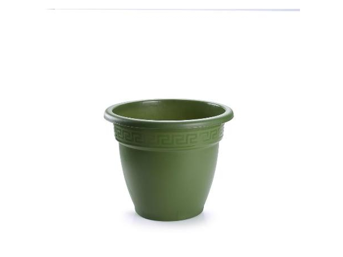 Maceta redonda 18 cm verde