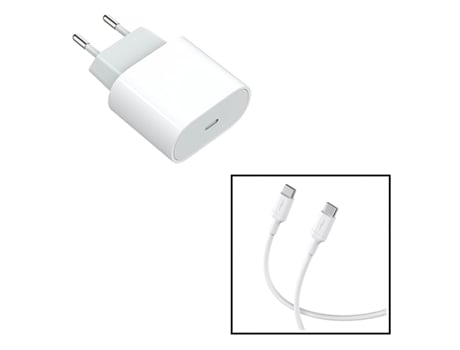 Kit Base Cargador Fastcharge Tipo C Cable de Carga 20W 60W 3.0A 1M Tipo C Lekus para Apple Ipad Air 4ta Generación Blanco PHONECARE