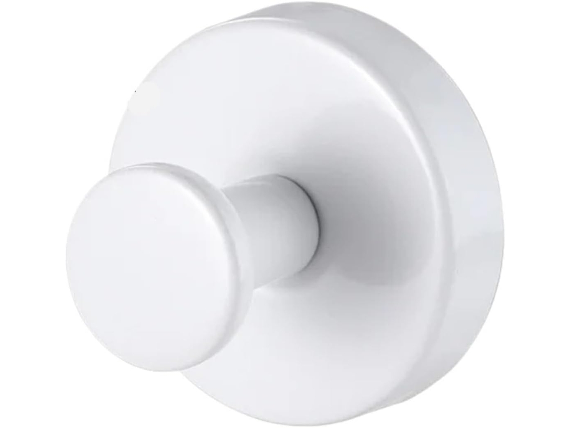 Topbathy Gancho De Pared En Acero Inoxidable Color Blanco Para Baño