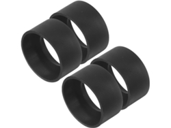 Juego De 4 Protectores De Ocular De Goma Negra Para Microscopio Y Telescopio