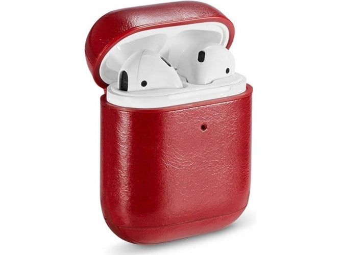 Funda COOL Apple Airpods Piel Rojo