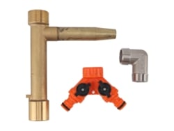 Llave de entrada de agua rápida, rosca macho G1, acoplador rápido de latón, válvula de manguera para riego subterráneo