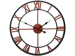 Reloj De Pared Silencioso De Jardín Retro Romano De 20 Pulgadas, Resistente Al Agua, De Hierro.