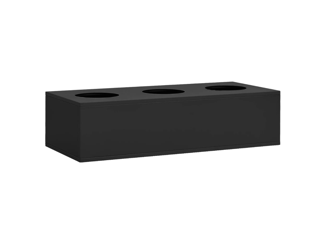Maison Exclusive - Armario De Oficina Con Macetero Acero Antracita 90x40x128 Cm