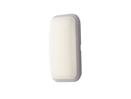 SHELLY Plafón de exterior LED blanco rectangular 15W 3000K (luz cálida) IP65