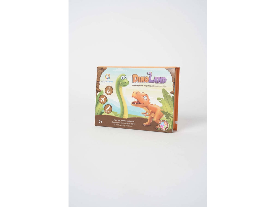 Puzzle 2D AMBARSCIENCE Magnético - Dinolandia (Edad Minima: 3 años)