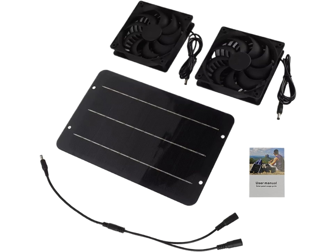 Kit De Ventilador Para Panel Solar – Ventilador Solar Para Gallineros | Impermeable | Alta | Velocidad