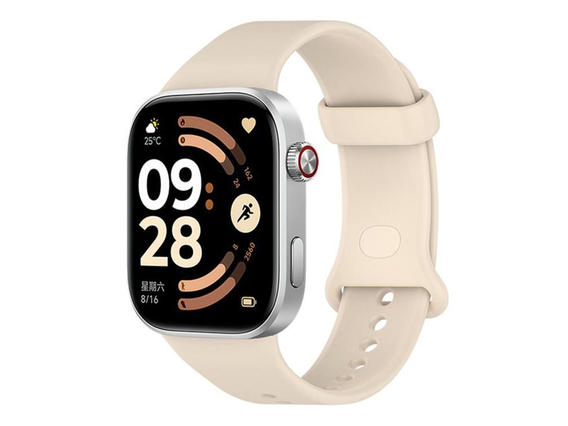 Bracelete Para Redmi Watch 6 / 5 / 4 - Silicone Respirável - Cor Sólida Marfim