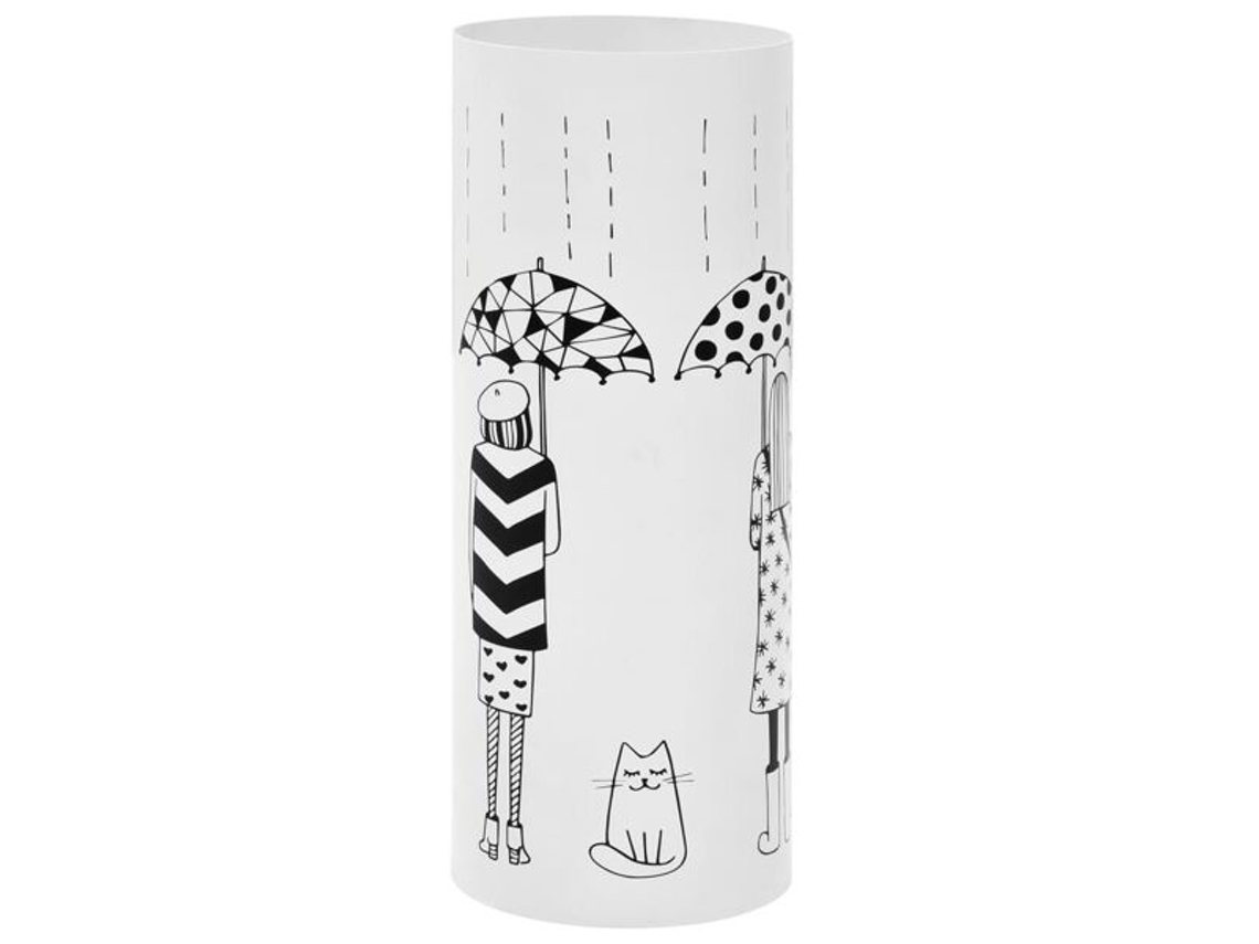Paragüero para mujer Vidaxl de acero blanco Jortmrd