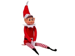 Muñecos De Elfos Navideños: Elfie (niño) Y Elvie (niña). Divertidos Y Juguetones. Fabricados En Resina.