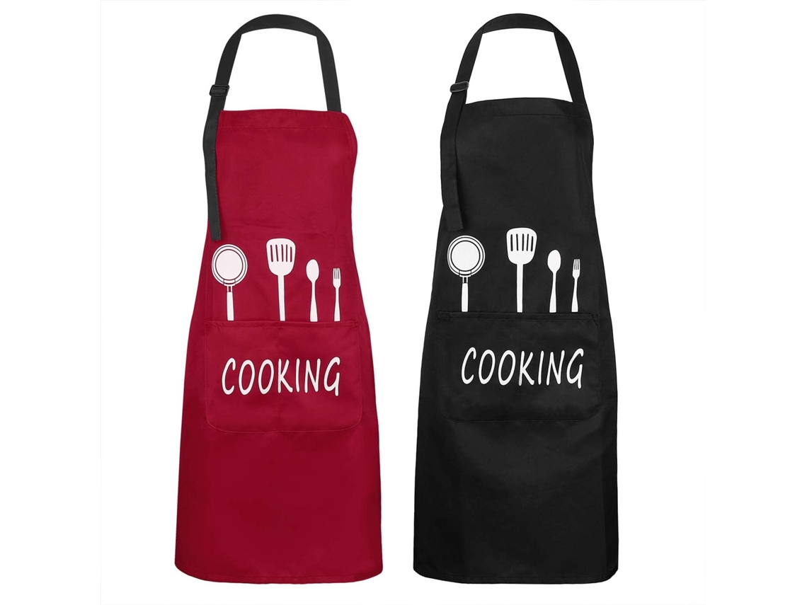 EIOORORRIY Avental De Mistura De Algodão Para Cozinhar, Avental Impermeável Com Alça Ajustável No Pescoço, Bolsos Grandes Para Cozinha, Assar E Churrasco, Aventa