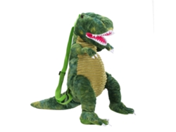 Dan26-mochila De Dinosaurio Para Niños 3d Suave De Peluche Animales Bonitos Para Colegio Viajes Camping Verde