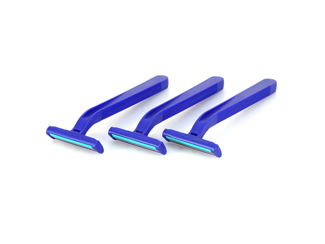 Juego de 3 hojas de afeitar desechables para hombres, soporte para viaje KOFIHETY