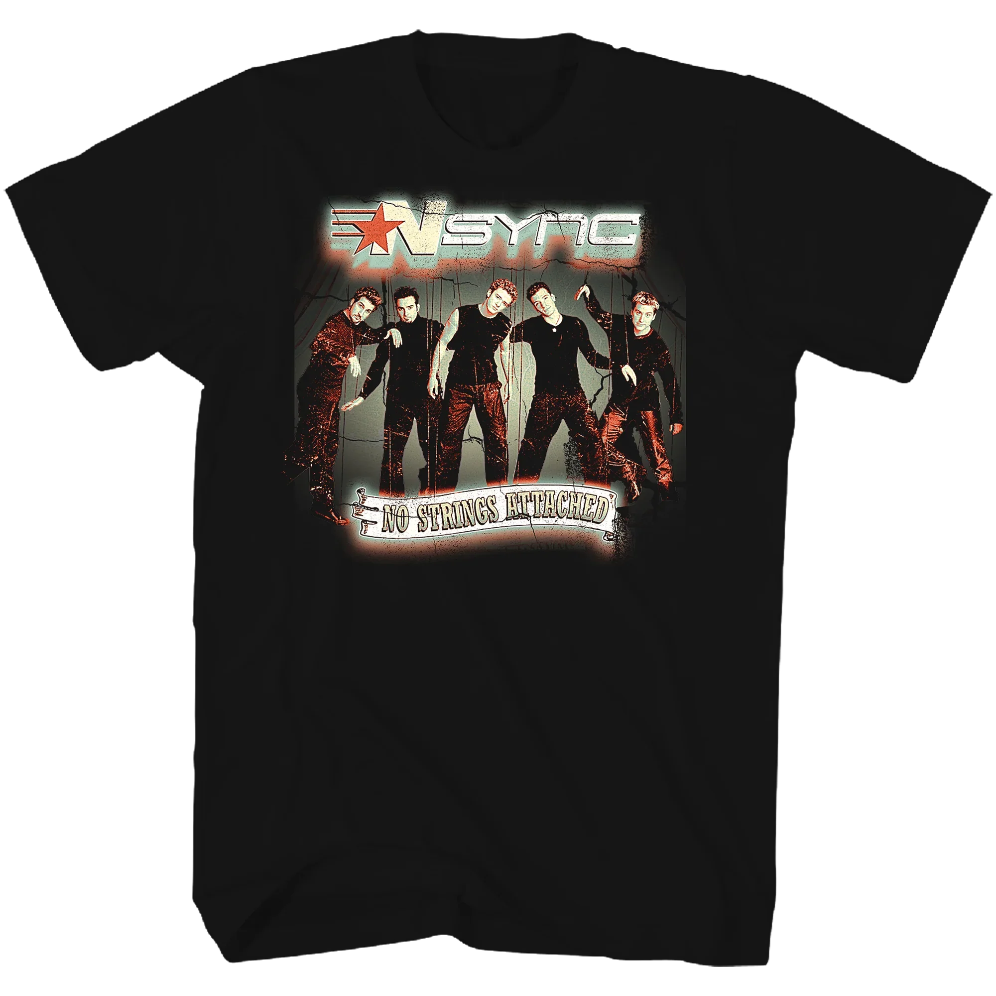 Nsync No Strings Attached 2000 Tour T-shirt Unisex Rockinstone Size:l