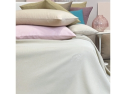 Copriletto Matrimoniale Liscio Blumarine Home Sunday Color Blanco – 270x270 Cm, Made In Italy