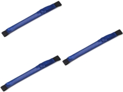 Soporte Elástico De 3 Piezas De Cuero Sintético Para Lápices Pencil Pro Case, Color Azul.
