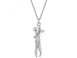 2026-collares De Pareja Con Colgante Abrazo Exquisito Joyería Moda Para Mujeres Día De San Valentín Sv