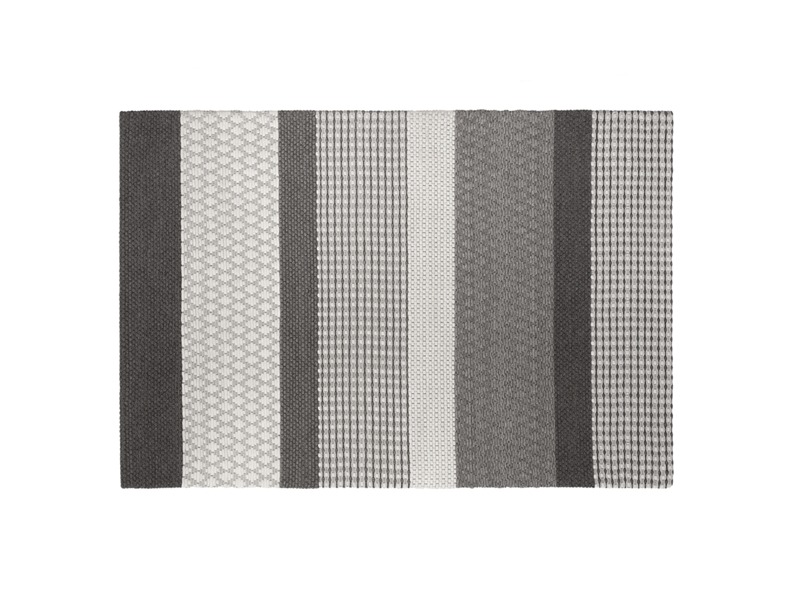 Alfombra de pelo corto BELIANI Akkaya de Lana Gris 140x200